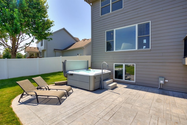 4104 SW 2nd St, Ankeny, IA 50023 - view of patio featuring a hot tub