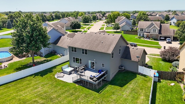 4104 SW 2nd St, Ankeny, IA 50023 - aerial view of residential area with a pool area