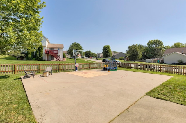 705 Patterson Dr, Carlisle, IA 50047 - view of patio / terrace featuring basketball court