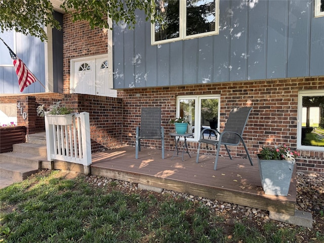 410 N 6th St, Winterset, IA 50273 - view of wooden deck