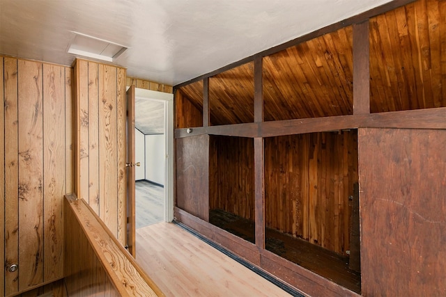 1442 Lucas Ave, Chariton, IA 50049 - detailed view of wood finished floors and wood walls