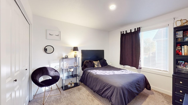 5453 Rowling Dr, Ames, IA 50014 - bedroom with carpet floors and a closet