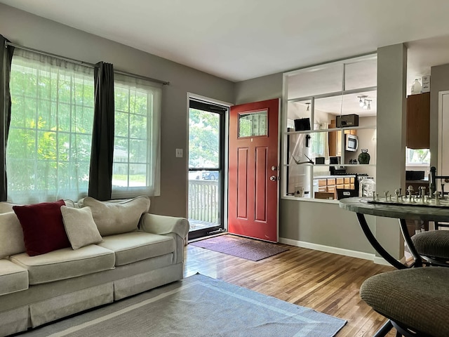 424 Hilltop Rd, Ames, IA 50014 - entrance foyer with wood finished floors
