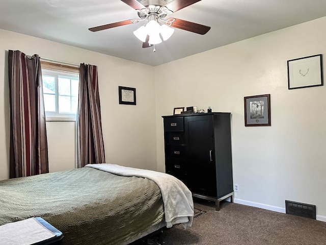 424 Hilltop Rd, Ames, IA 50014 - bedroom featuring carpet flooring and ceiling fan