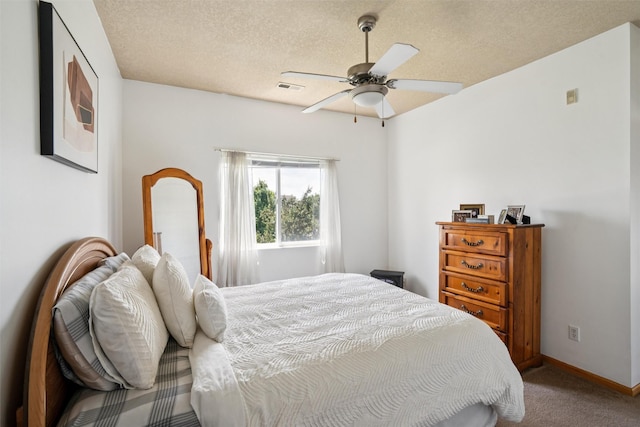 1815 SW White Birch Cir Unit 3, Ankeny, IA 50023 - carpeted bedroom featuring a textured ceiling and a ceiling fan
