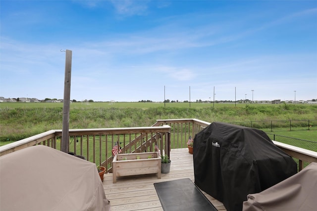 1819 8th Ave SE, Altoona, IA 50009 - deck with grilling area and a view of countryside