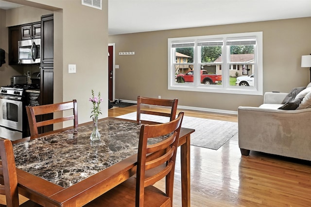 3832 Richmond Ave, Des Moines, IA 50317 - dining room featuring light wood-style flooring and baseboards
