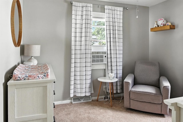 3832 Richmond Ave, Des Moines, IA 50317 - living area featuring carpet floors and cooling unit