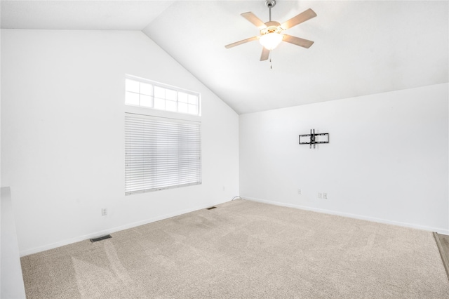 900 34th St SW, Bondurant, IA 50035 - bonus room with lofted ceiling, ceiling fan, and carpet