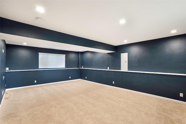 900 34th St SW, Bondurant, IA 50035 - spare room featuring carpet, recessed lighting, and a smoke detector