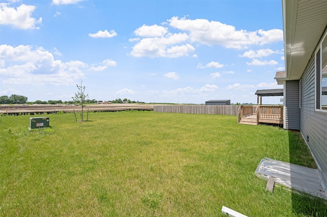 2708 NW Boulder Point Pl, Ankeny, IA 50023 - view of yard featuring a wooden deck