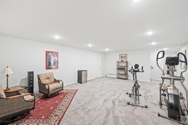 2708 NW Boulder Point Pl, Ankeny, IA 50023 - workout area with recessed lighting and carpet