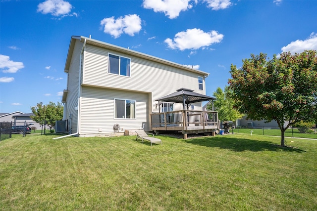 303 SE 14th St, Grimes, IA 50111 - rear view of house featuring a gazebo and a deck