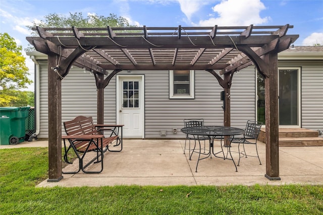 503 S Freeman St, Indianola, IA 50125 - view of patio / terrace featuring a pergola