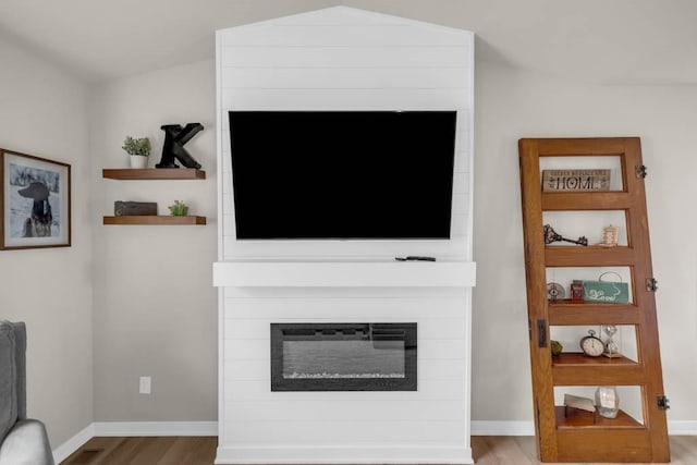 4412 NW 12th St, Ankeny, IA 50023 - living room with wood finished floors and a large fireplace