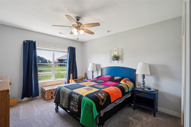 1609 NW Prairie Creek Dr, Grimes, IA 50111 - bedroom featuring carpet floors and a ceiling fan