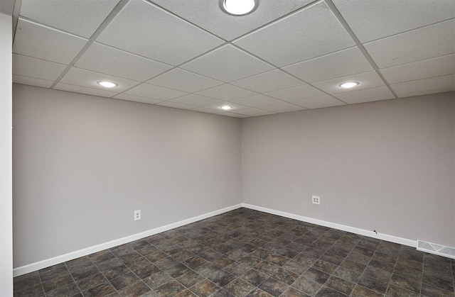 1802 W 5th Ave, Indianola, IA 50125 - unfurnished room with recessed lighting and a drop ceiling