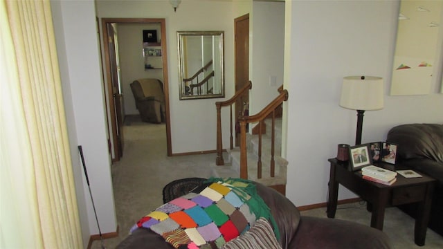 1401 N Grant St, Knoxville, IA 50138 - hall featuring carpet flooring and baseboards