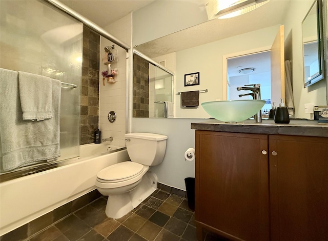 300 Walnut St Unit 1505, Des Moines, IA 50309 - bathroom featuring vanity and shower / bath combination with glass door