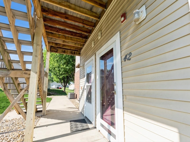 1106 N 6th St Unit 42, Indianola, IA 50125 - view of patio featuring stairway