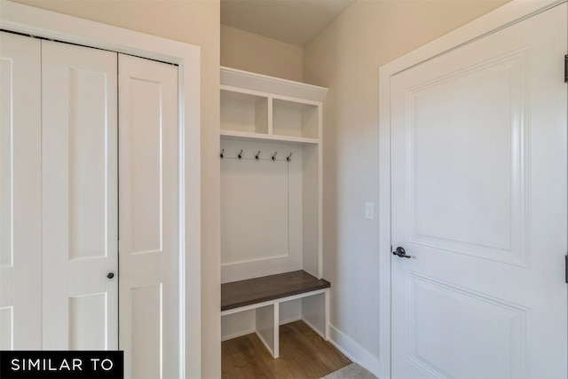 3601 NW 27th St, Ankeny, IA 50023 - mudroom with baseboards and wood finished floors