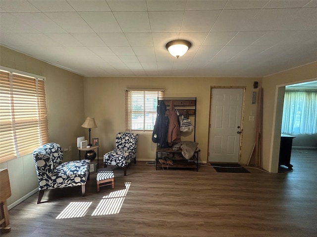 607 E Jasper St, Pleasantville, IA 50225 - sitting room featuring wood finished floors and baseboards