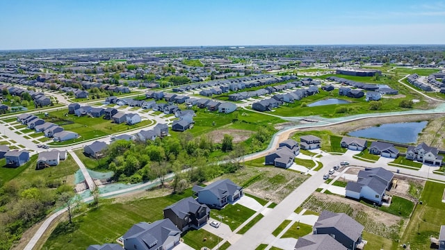 465 NW Gracewood Dr, Waukee, IA 50263 - aerial view of property's location with nearby suburban area and a large body of water