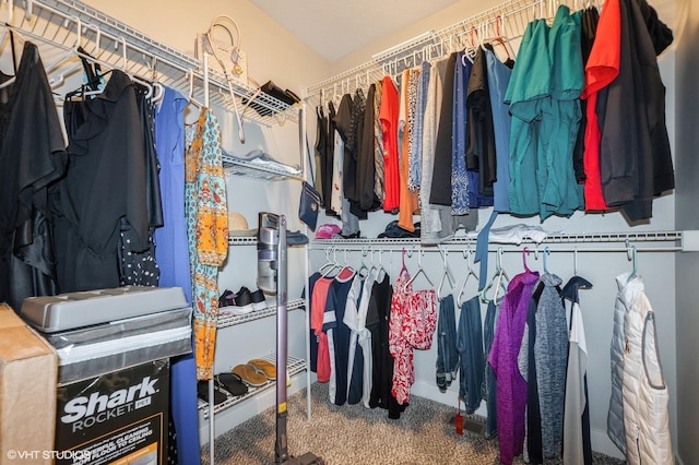 2401 E 50th St, Des Moines, IA 50317 - walk in closet featuring carpet flooring