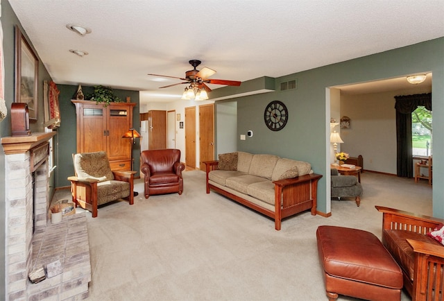 3806 Columbine Ave, Ames, IA 50010 - living area with light colored carpet and a ceiling fan
