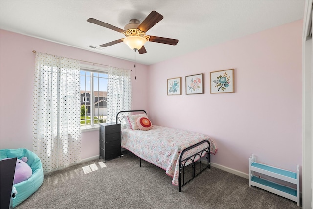 2718 NW 23rd St, Ankeny, IA 50023 - bedroom with carpet and ceiling fan