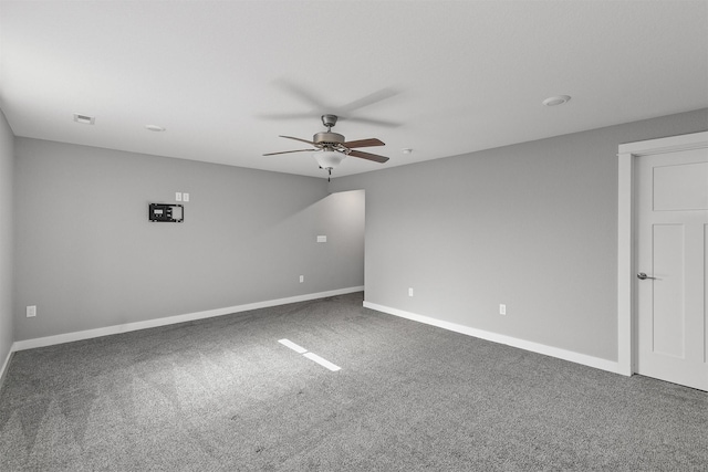 2017 NE Heritage Dr, Grimes, IA 50111 - carpeted spare room with ceiling fan and baseboards