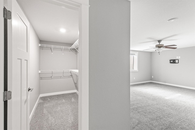 2017 NE Heritage Dr, Grimes, IA 50111 - walk in closet with carpet floors and a ceiling fan