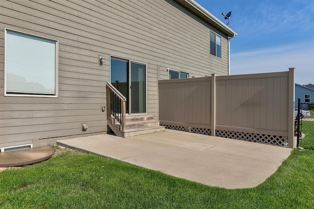 2017 NE Heritage Dr, Grimes, IA 50111 - back of house with a patio and entry steps