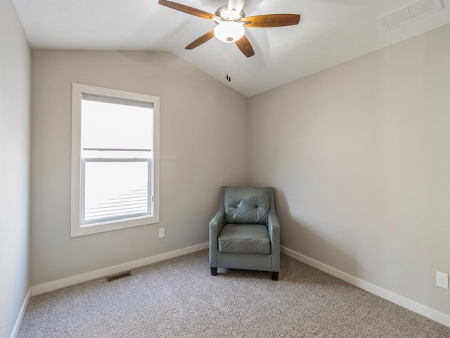 8955 Jamison Dr, West Des Moines, IA 50266 - unfurnished room with carpet floors, a ceiling fan, and lofted ceiling