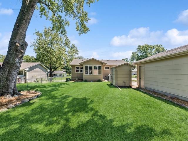 4408 66th St, Urbandale, IA 50322 - view of yard featuring a shed