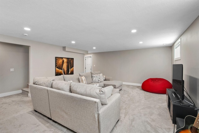 2845 SE Bluestem Dr, Waukee, IA 50263 - living room with light carpet and recessed lighting