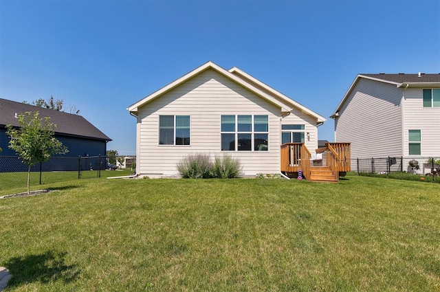 2845 SE Bluestem Dr, Waukee, IA 50263 - rear view of house featuring a deck