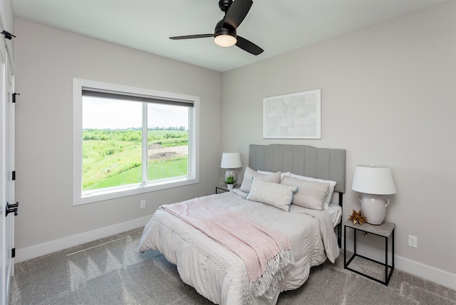 16320 Northpark Dr, Urbandale, IA 50323 - carpeted bedroom featuring baseboards and a ceiling fan