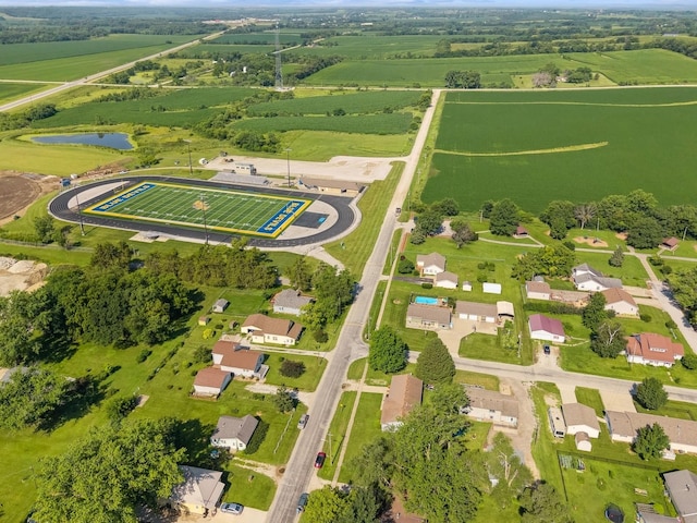 780 Iowa Ave, Martensdale, IA 50160 - aerial overview of property's location featuring a nearby body of water and rural landscape