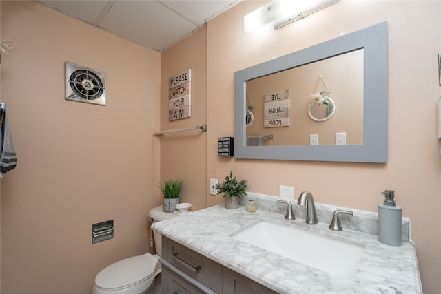 729 SE 3rd St, Ankeny, IA 50021 - half bathroom featuring toilet and vanity