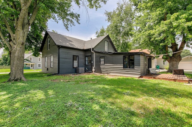 404 W Salem Ave, Indianola, IA 50125 - back of property featuring a deck and a yard