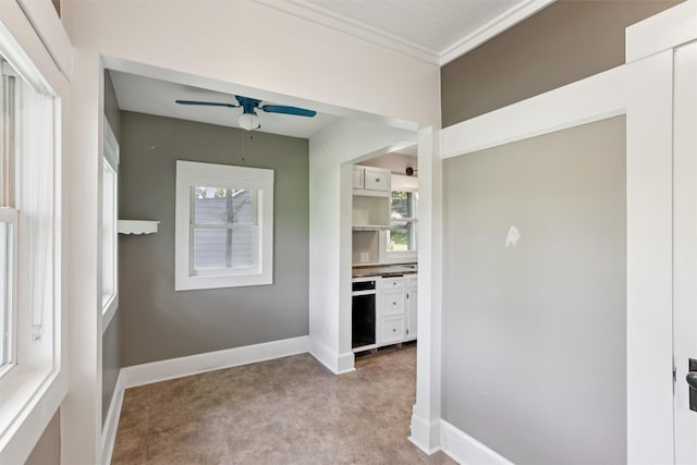 3907 50th St, Des Moines, IA 50310 - corridor featuring light colored carpet and healthy amount of natural light