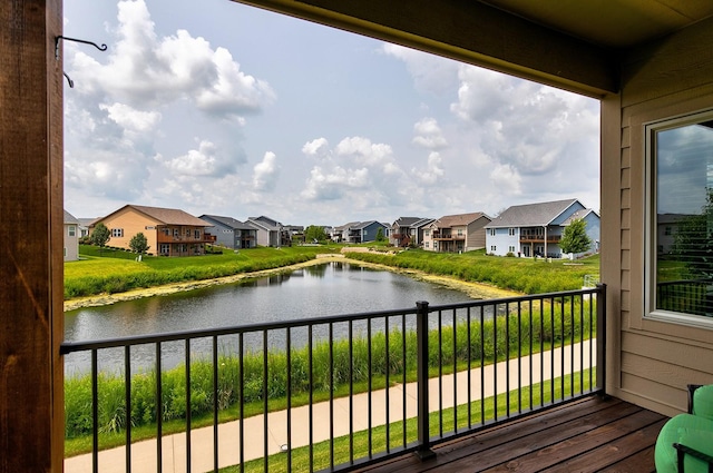 2100 NW Prairie Creek Dr, Grimes, IA 50111 - balcony with a residential view and a water view