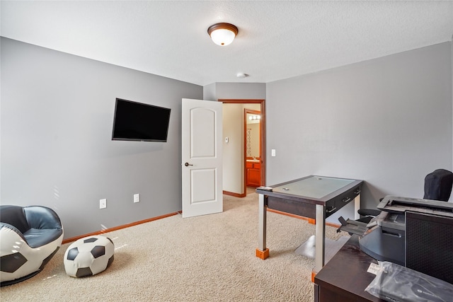 16215 Monroe Ct, Urbandale, IA 50323 - home office featuring light carpet and baseboards