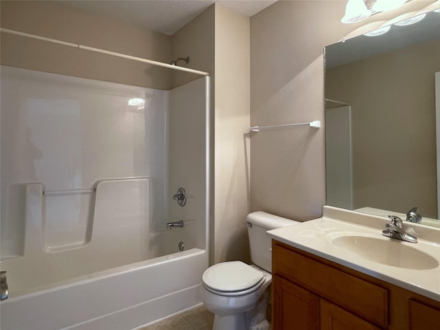 1406 SE Williams Ct, Waukee, IA 50263 - bathroom with vanity, tub / shower combination, and tile patterned floors