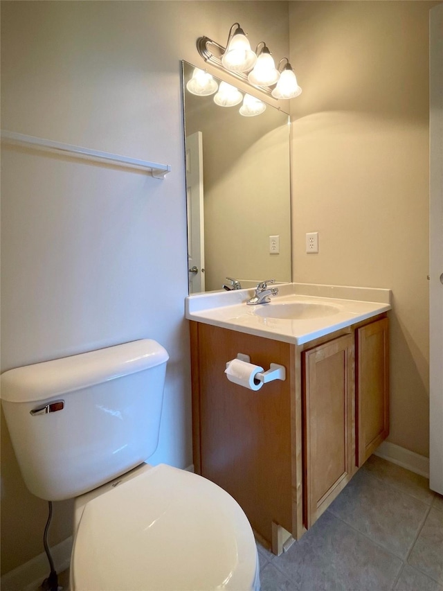 1406 SE Williams Ct, Waukee, IA 50263 - half bathroom featuring vanity and tile patterned floors