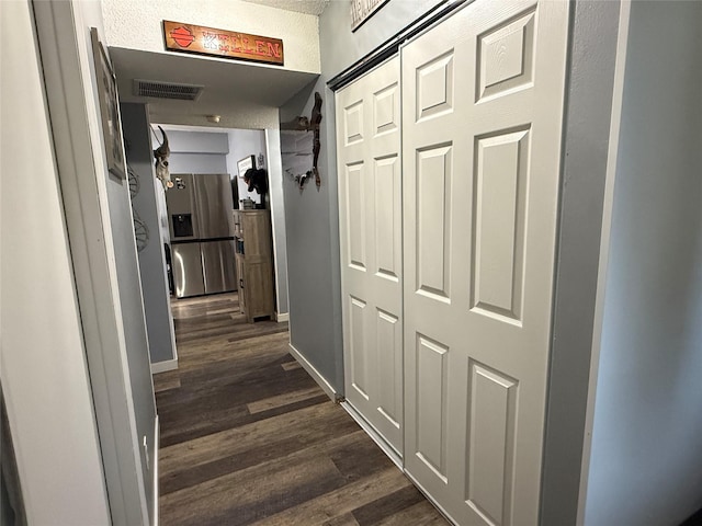 205 E Livingston Ave, Des Moines, IA 50315 - hallway with dark wood-style flooring