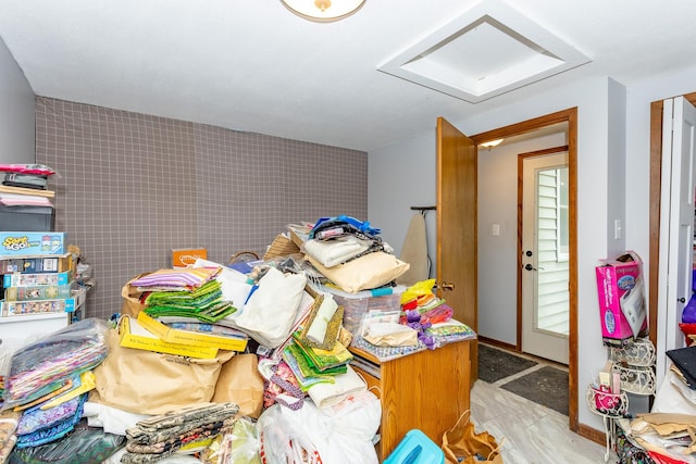 2908 Woodland Ave, West Des Moines, IA 50266 - miscellaneous room with attic access