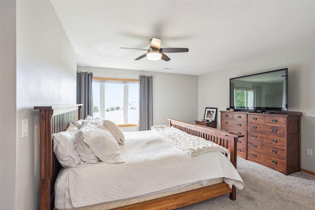 4380 Ashley Park Dr, West Des Moines, IA 50265 - bedroom with carpet and a ceiling fan