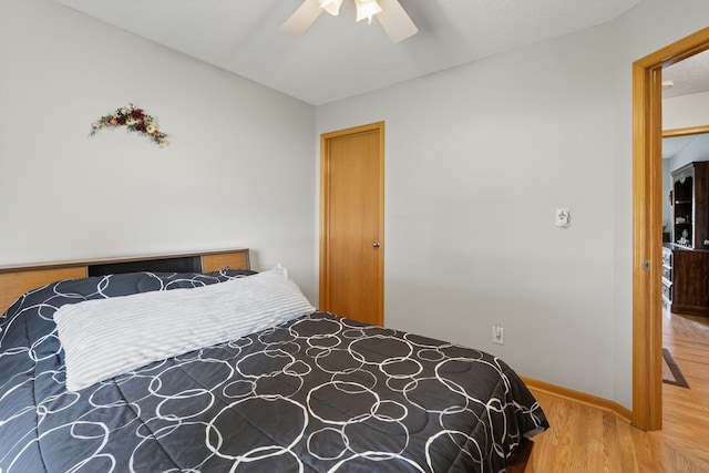 2618 13th St SW, Altoona, IA 50009 - bedroom featuring wood finished floors and ceiling fan